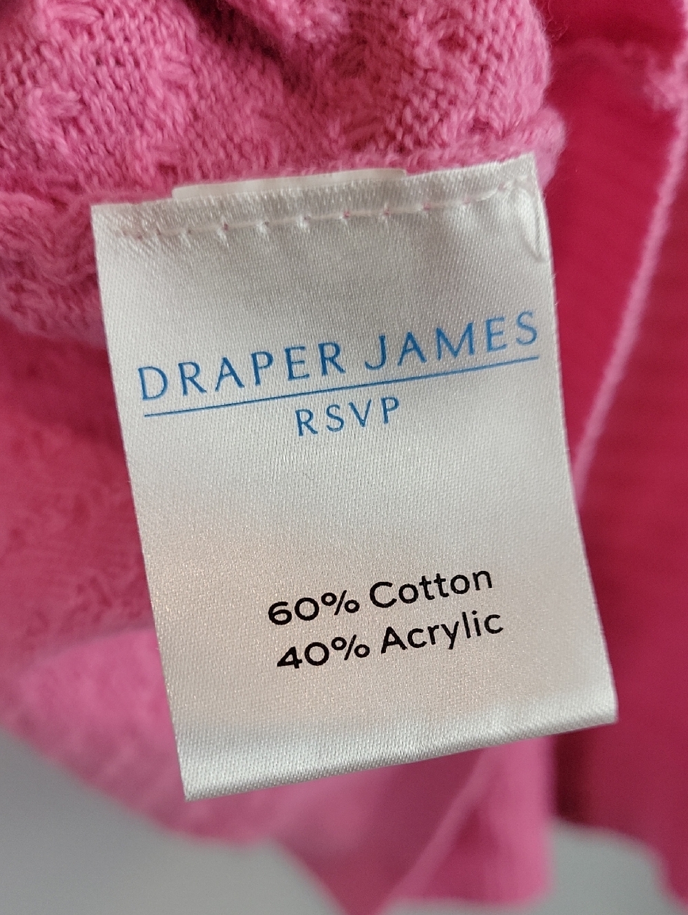 Draper James pink textured cardigan sweater size Small - Picture 5 of 7